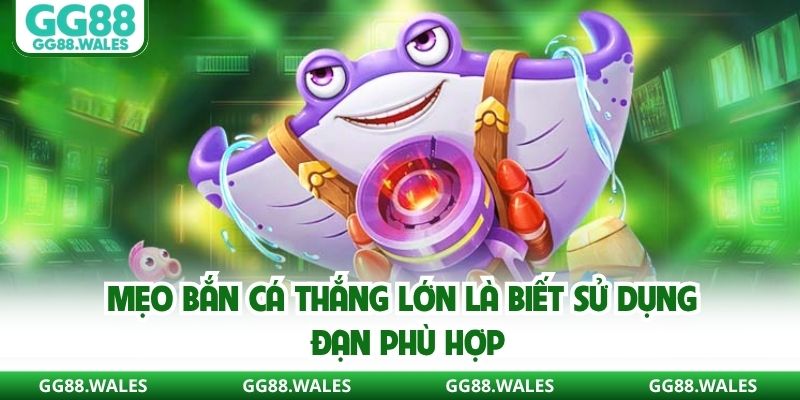Mẹo bắn cá thắng lớn là biết sử dụng đạn phù hợp